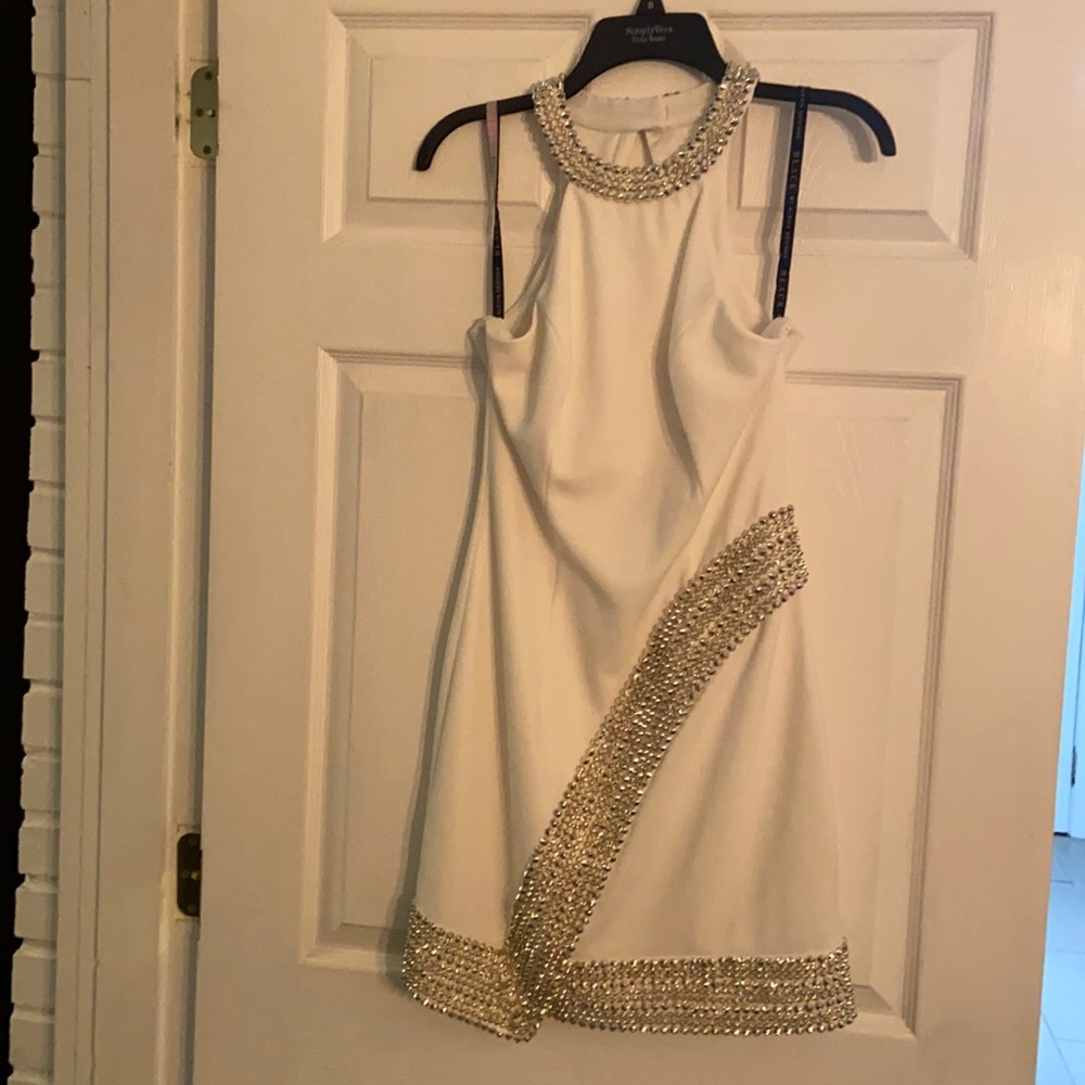 White Cocktail Dress Alexia Designs